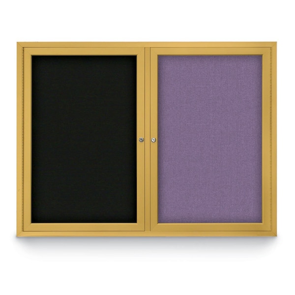 Corkboard, Med Grey/Satin, 72" X 36"